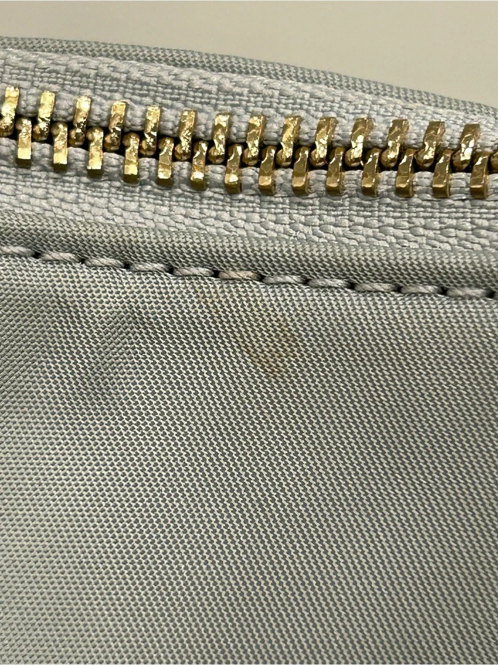 kate spade gray nylon zip-top tote “Kitt” Large
